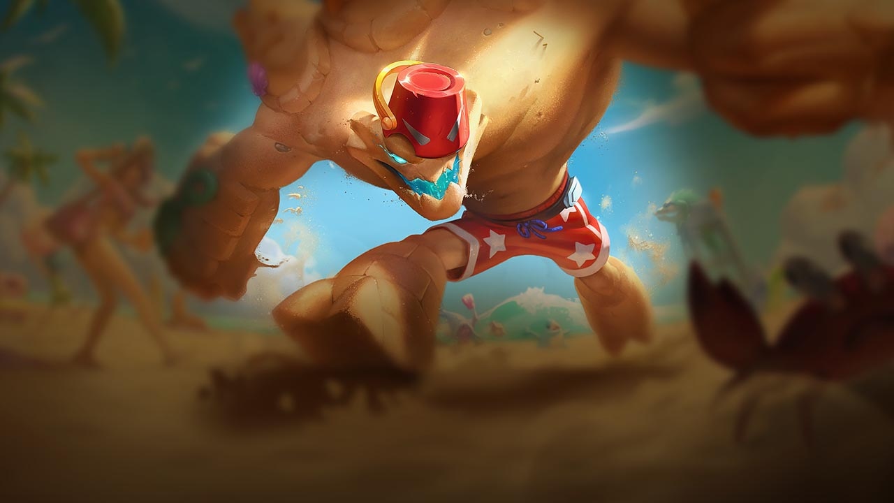 Splash-Art von Poolparty-Malphite