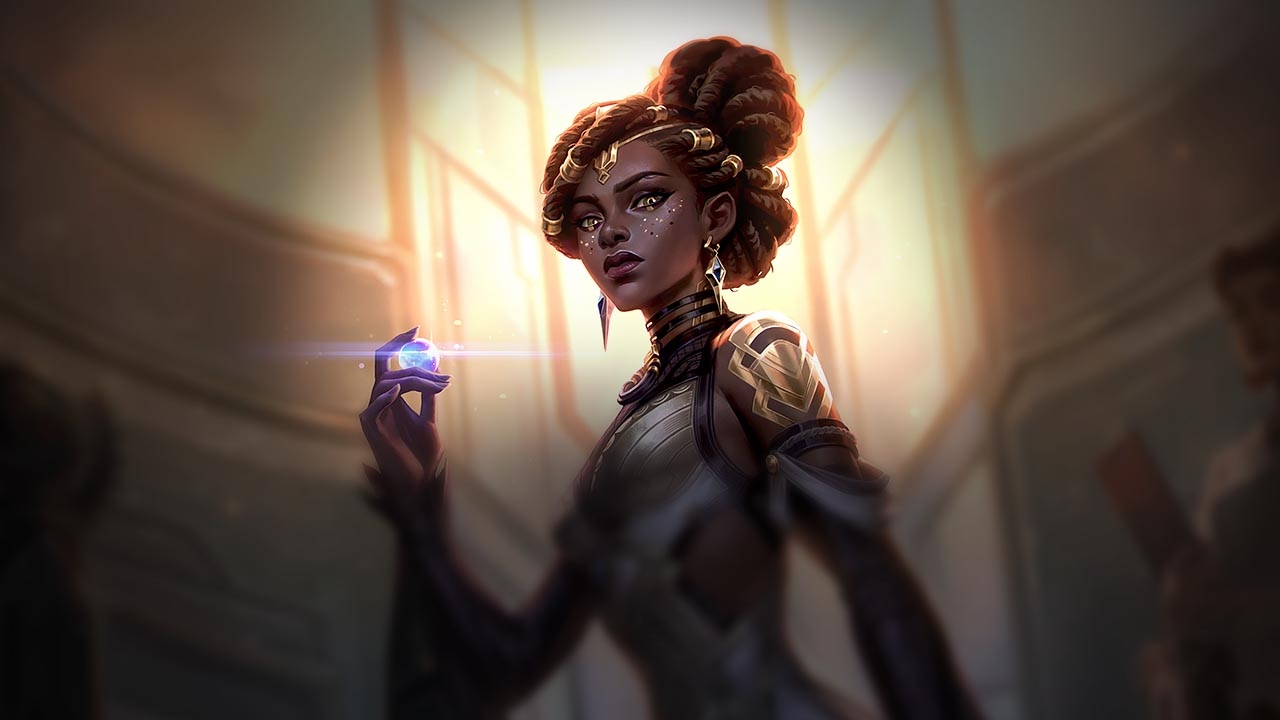 Splash-Art von Ratsmitglied Mel (Arcane)