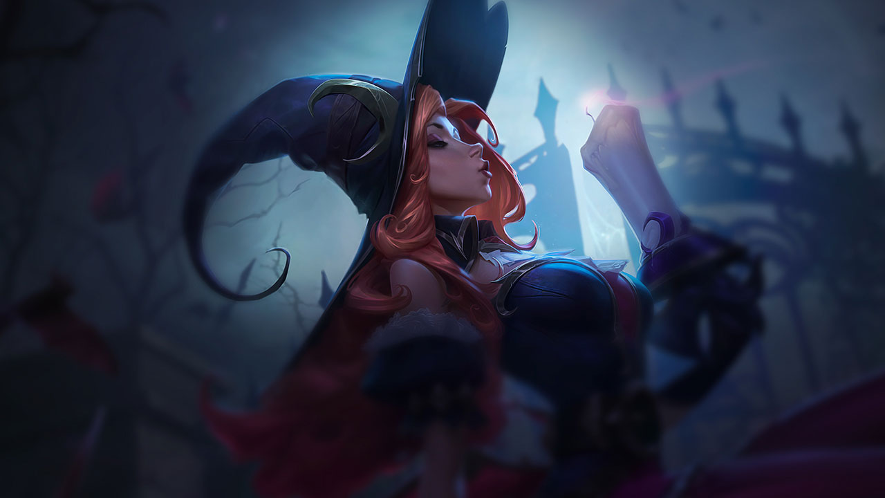Splash-Art von Hexerei-Miss Fortune