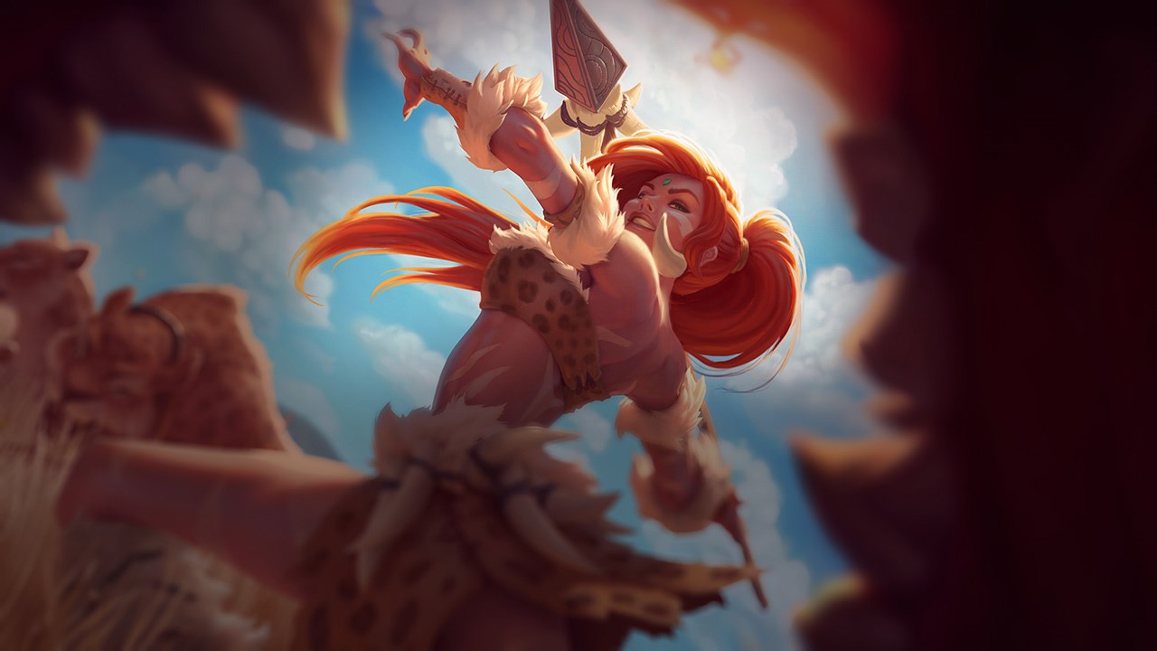 Splash-Art von Leoparden-Nidalee