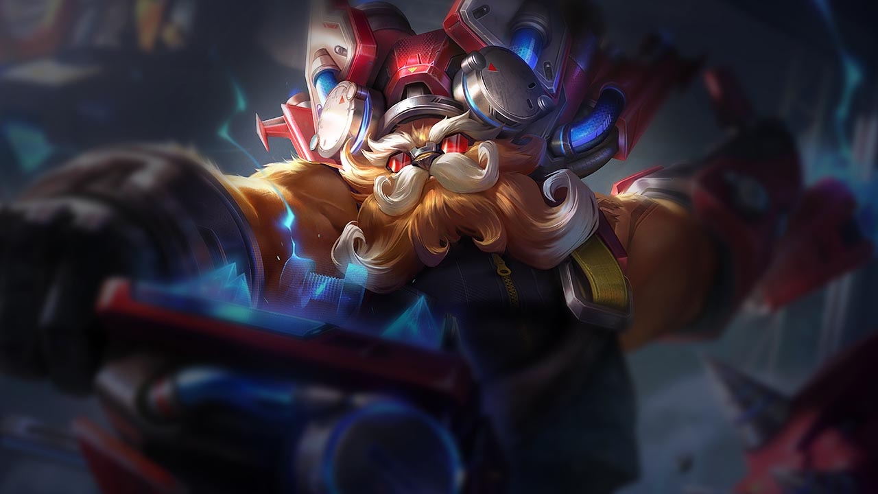 Splash-Art von Aegis Frame Ornn