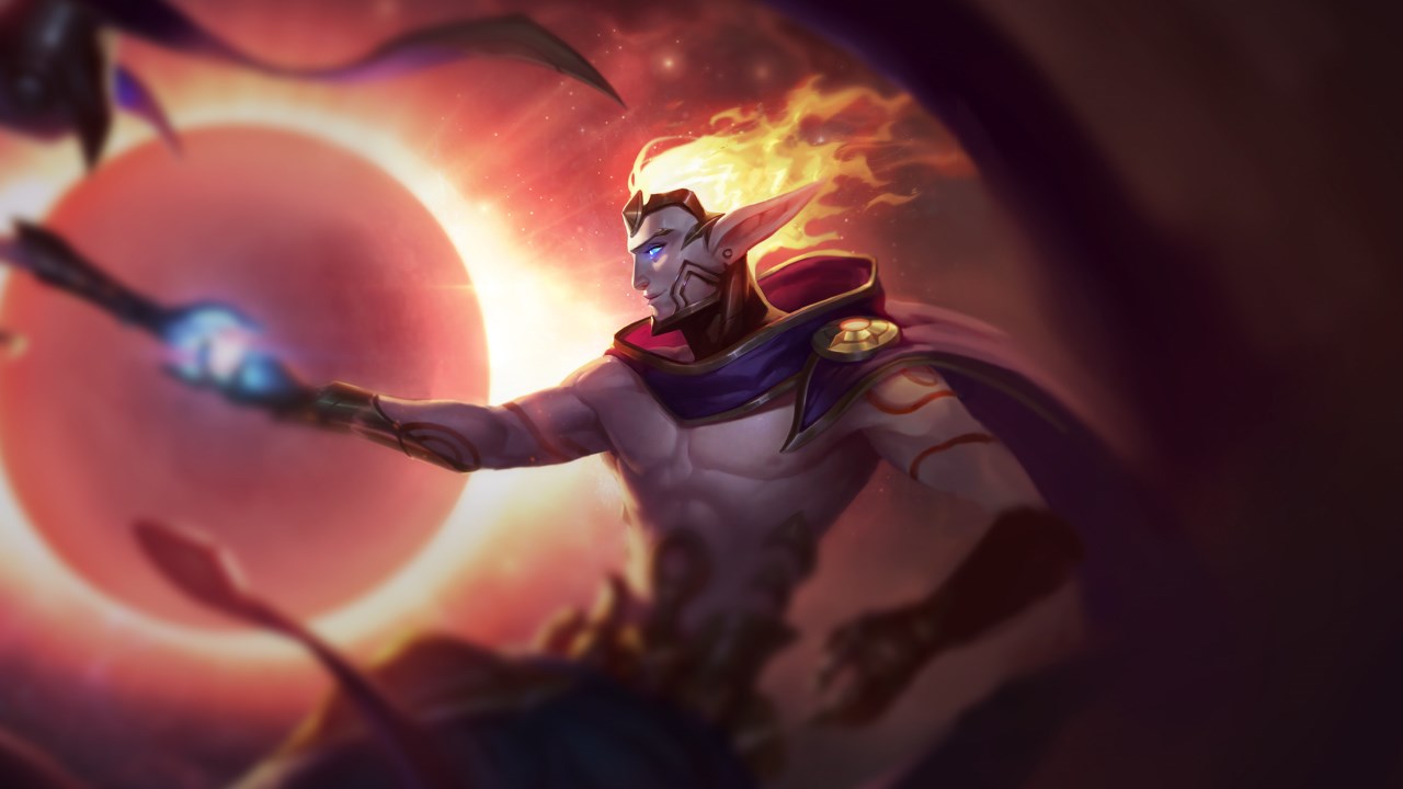 Splash-Art von Kosmisches Sonnenfeuer Rakan