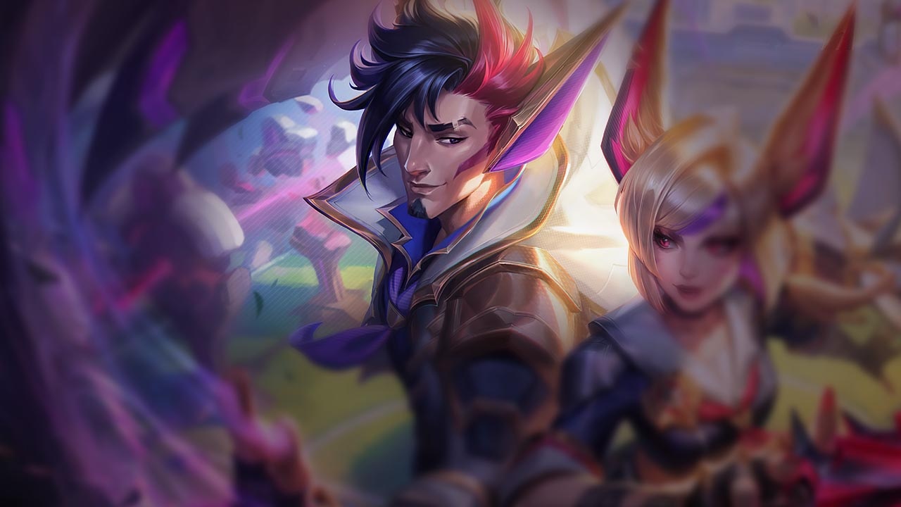Splash-Art von Academia Certaminis-Rakan