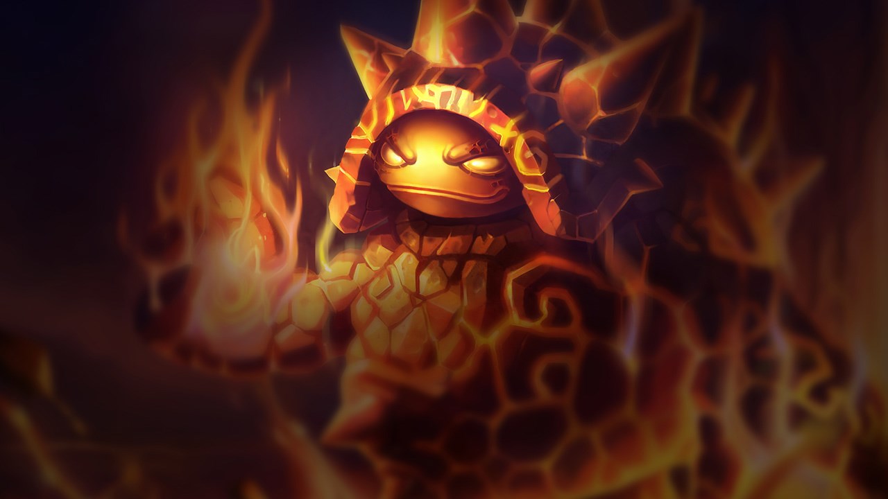 Splash-Art von Geschmolzener Rammus
