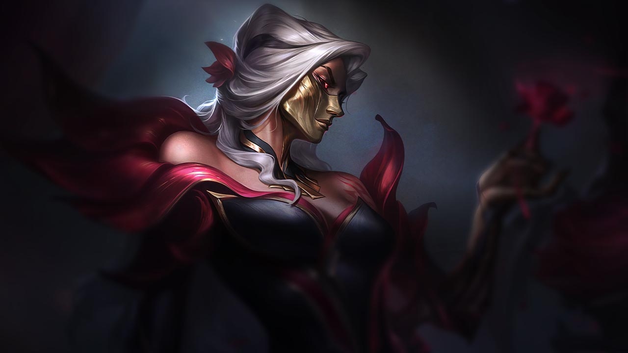 Splash-Art von Maske der Schwarzen Rose Renata Glasc