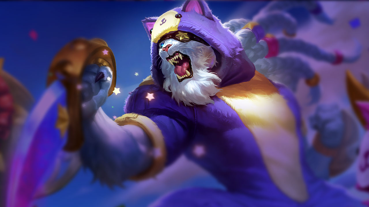 Splash-Art von Kuschelkätzchen Rengar
