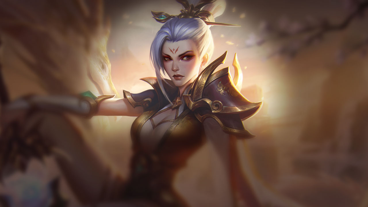 Splash-Art von Tapferes Schwert Riven (Prestige 2022)
