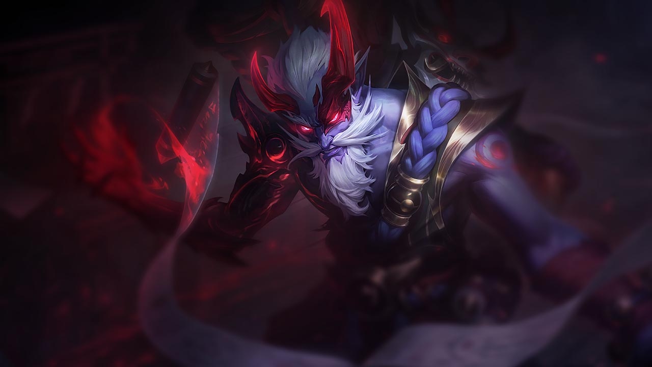 Splash-Art von Blutmond-Ryze