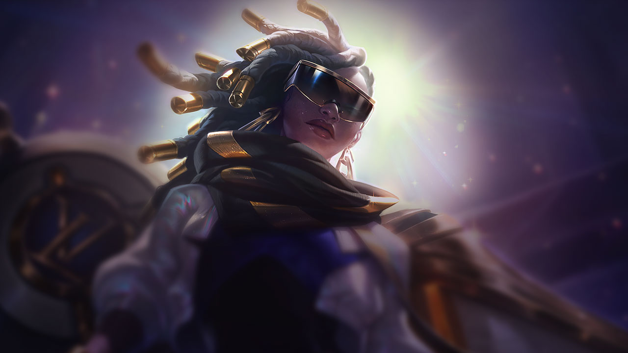 Splash-Art von True Damage Senna (Prestige)
