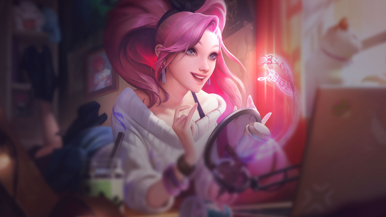 Splash-Art von K/DA ALL OUT-Seraphine (Indie-Künstlerin)