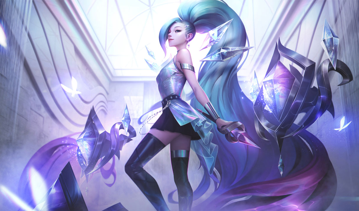 Splash-Art von K/DA ALL OUT Seraphine Superstar