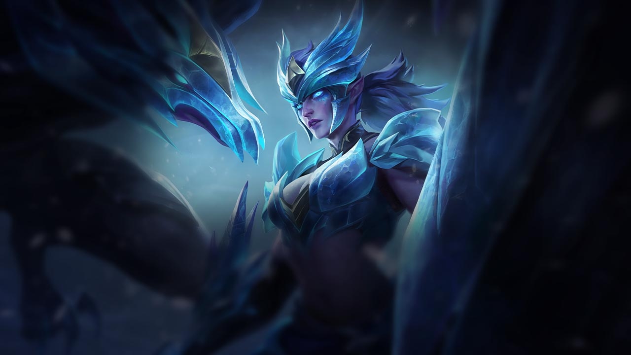 Splash-Art von Eisdrachen-Shyvana