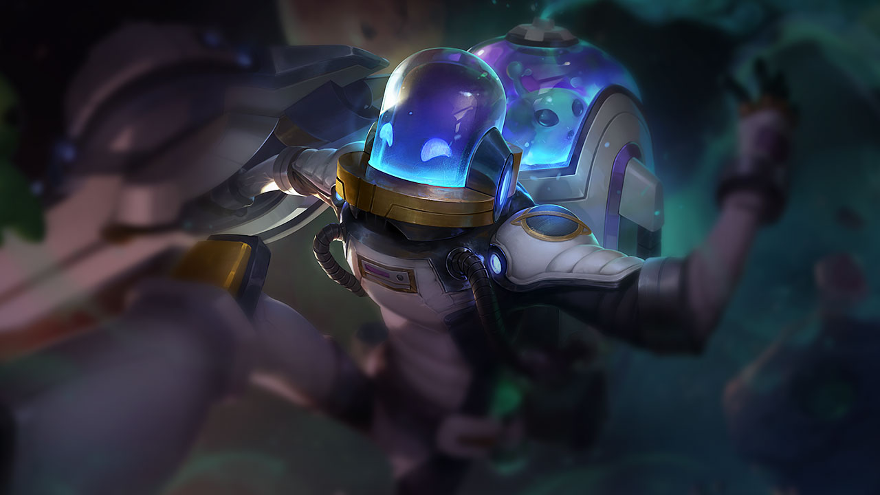 Splash-Art von Astronauten-Singed