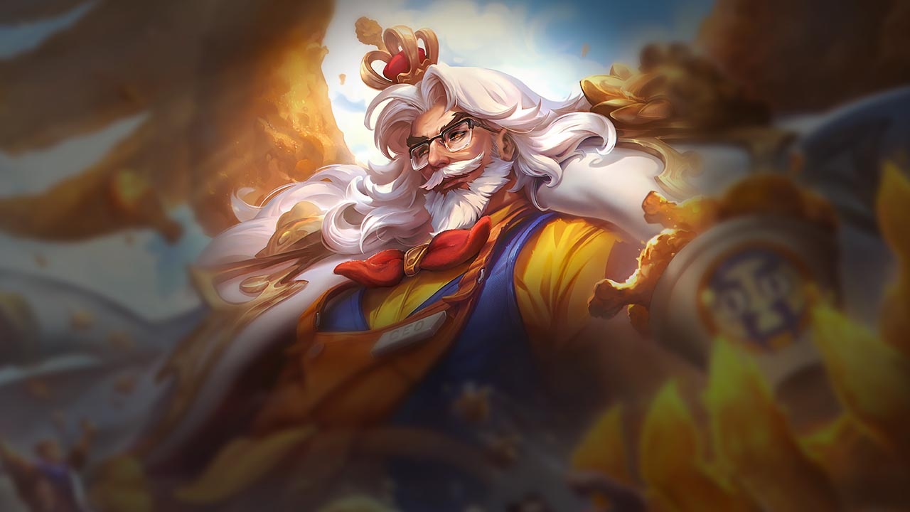 Splash-Art von Knusperhuhnkönig Swain