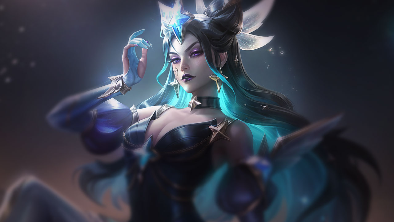 Splash-Art von Sternenwächterin Syndra (Prestige)
