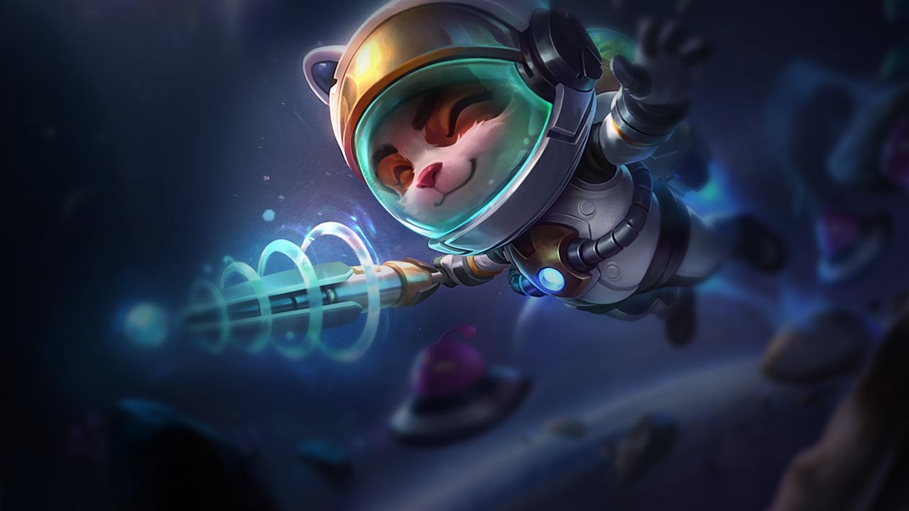 Splash-Art von Astronauten-Teemo