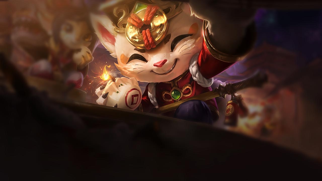 Splash-Art von Feuerwerks-Teemo