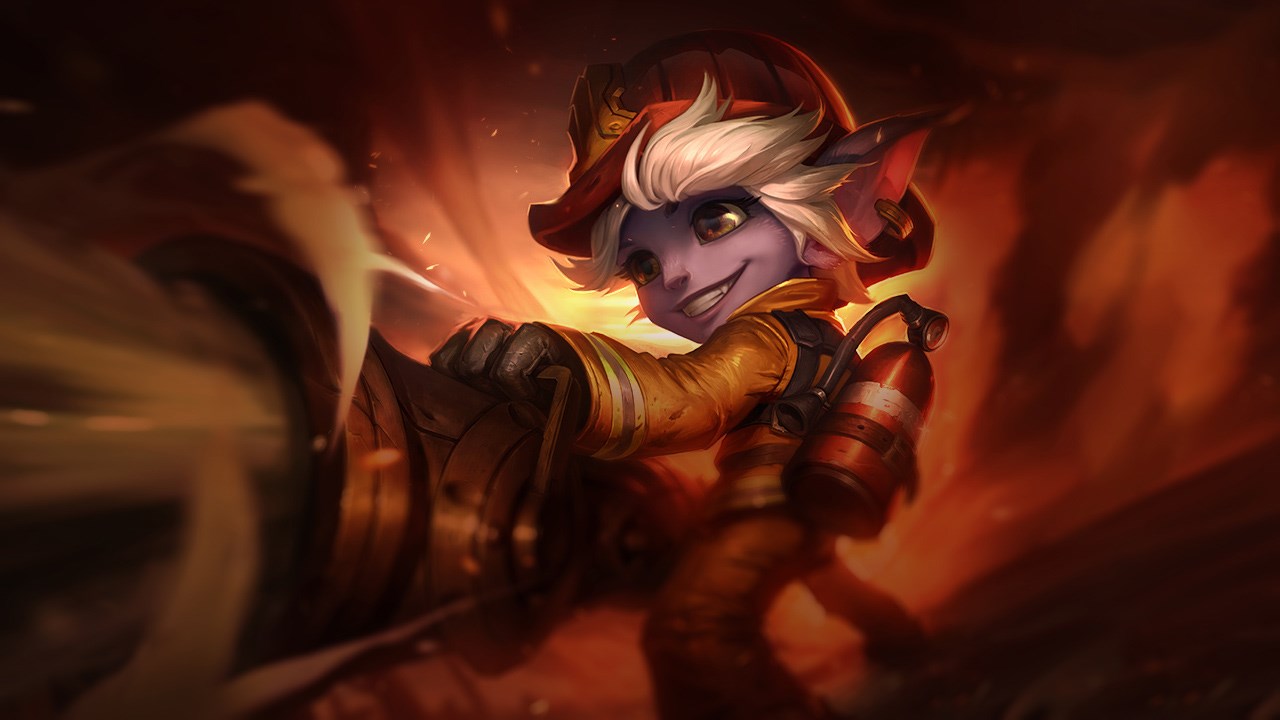 Splash-Art von Feuerwehr-Tristana