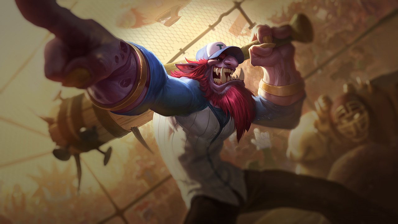 Splash-Art von Baseball-Trundle