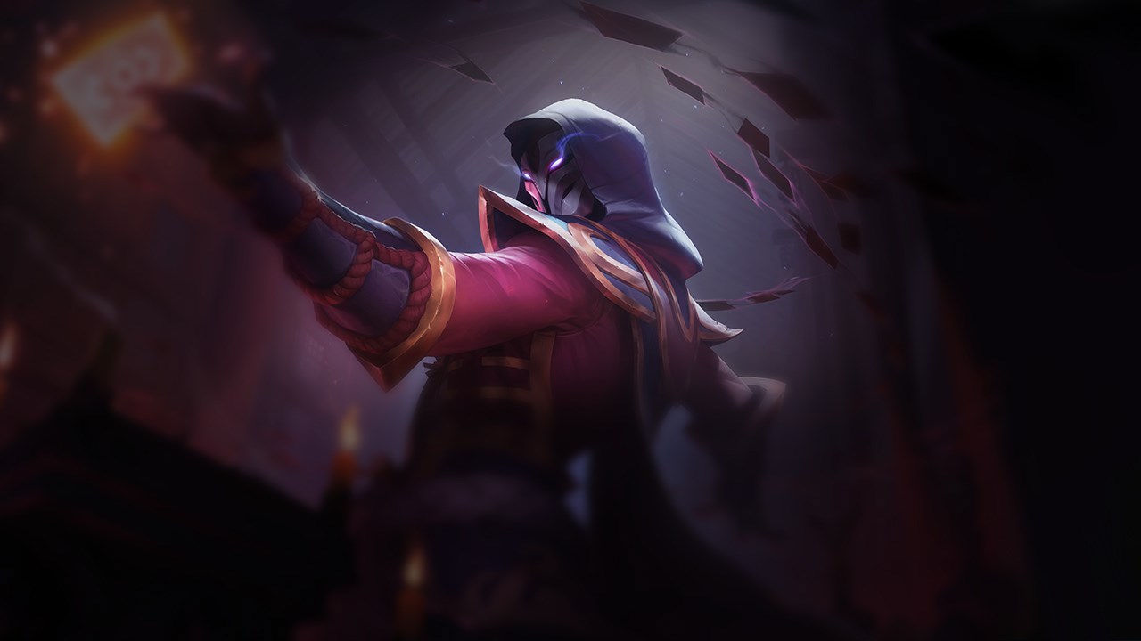 Splash-Art von Blutmond-Twisted Fate