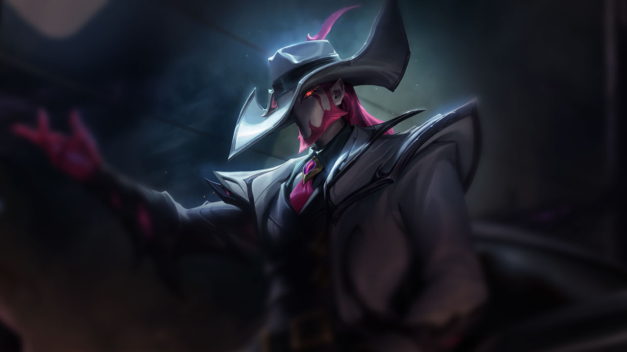 Splash-Art von Gangsteralbtraum-Twisted Fate