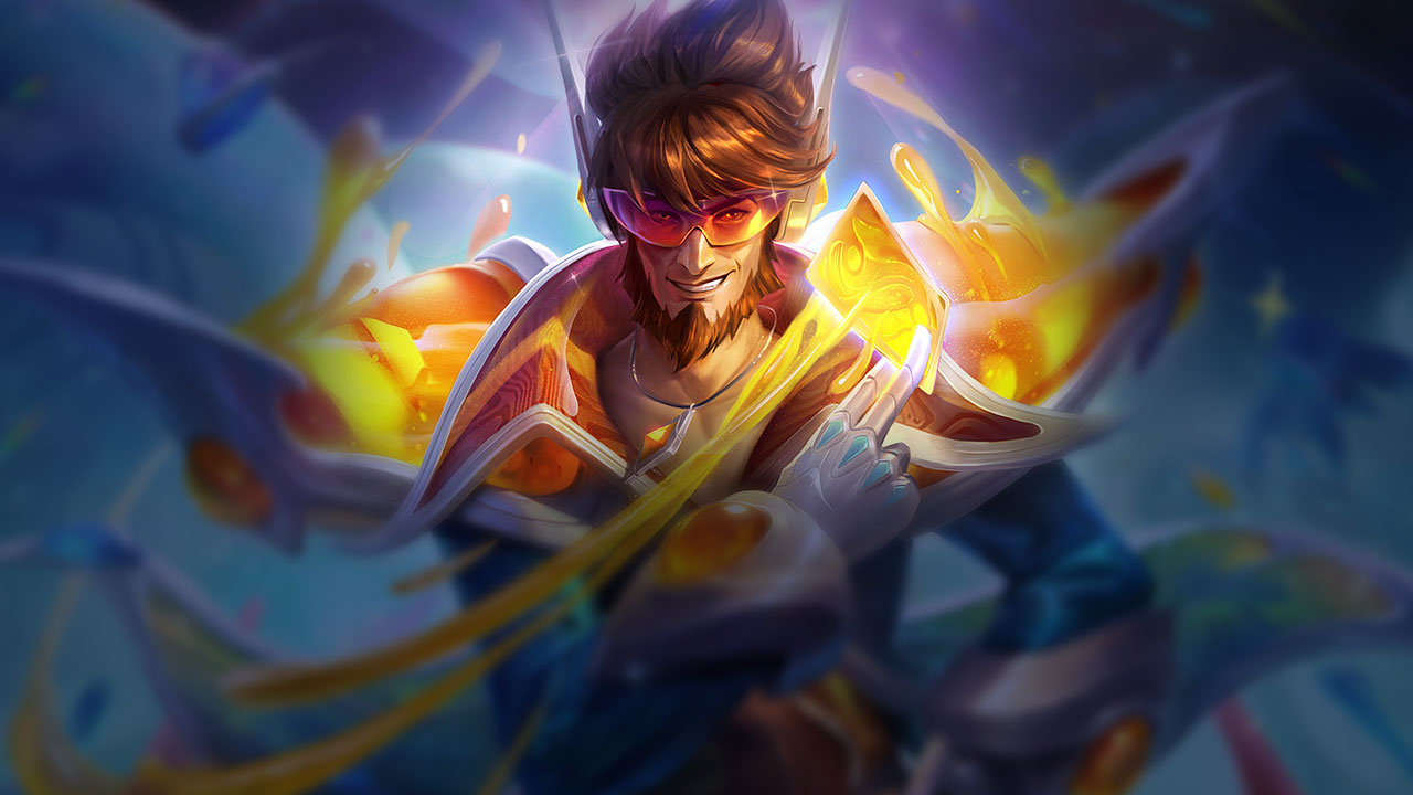 Splash-Art von Weltraum-Groove-Twisted Fate
