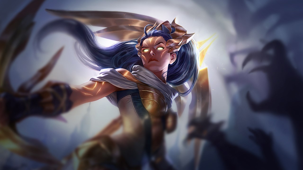 Splash-Art von Lichtbogen-Vayne
