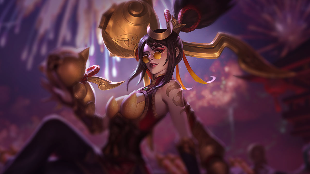 Splash-Art von Feuerwerks-Vayne