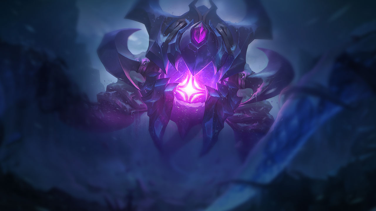 Splash-Art von Schwarzfrost-Vel'Koz