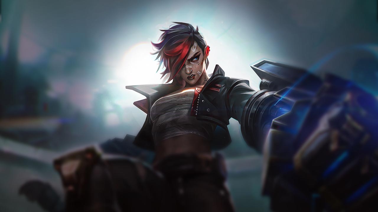 Splash-Art von Kämpferin Vi (Arcane)