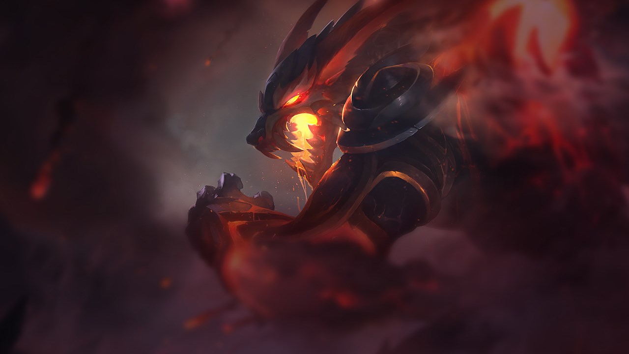 Splash-Art von Feuerklauen-Warwick