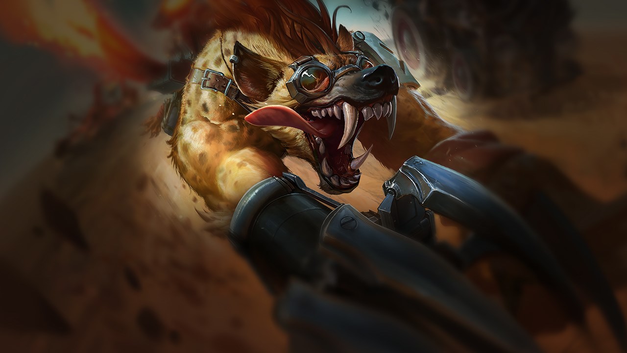 Splash-Art von Hyänen-Warwick