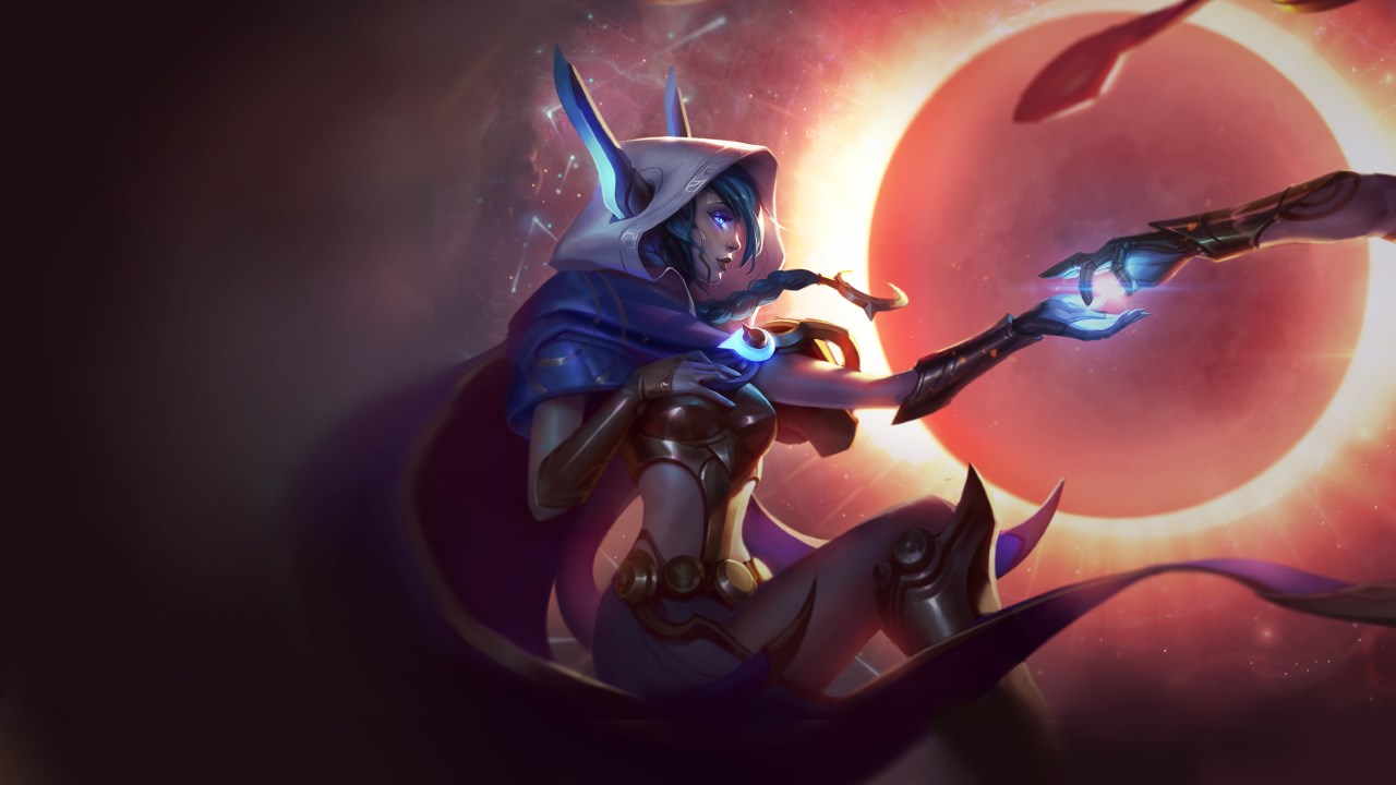 Splash-Art von Kosmischer Nachtschatten Xayah