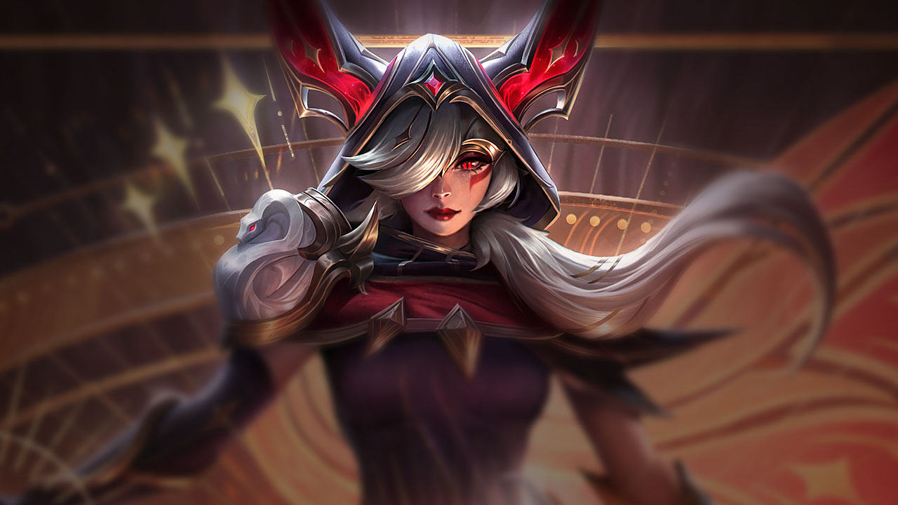 Splash-Art von Arkana-Xayah
