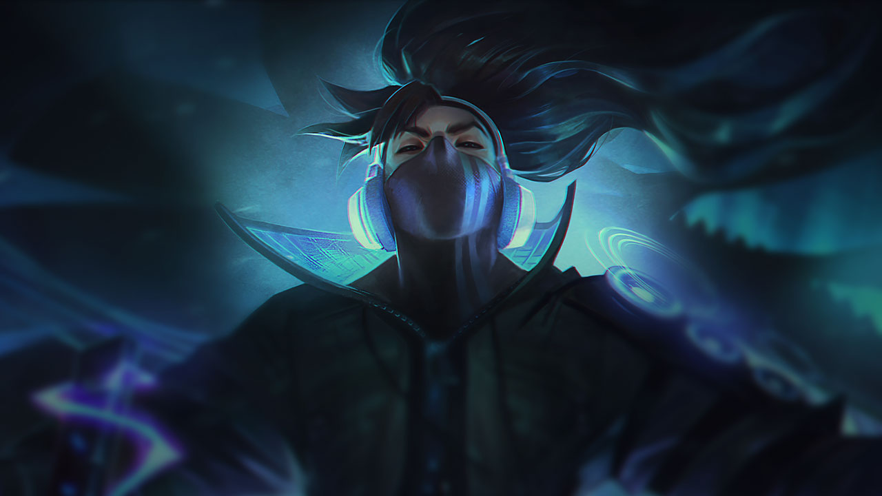 Splash-Art von True Damage Yasuo