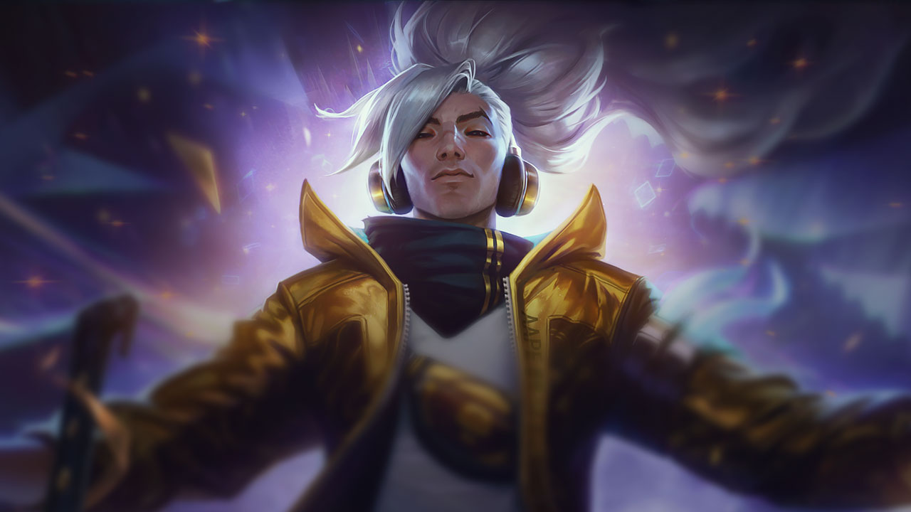 Splash-Art von True Damage Yasuo (Prestige)