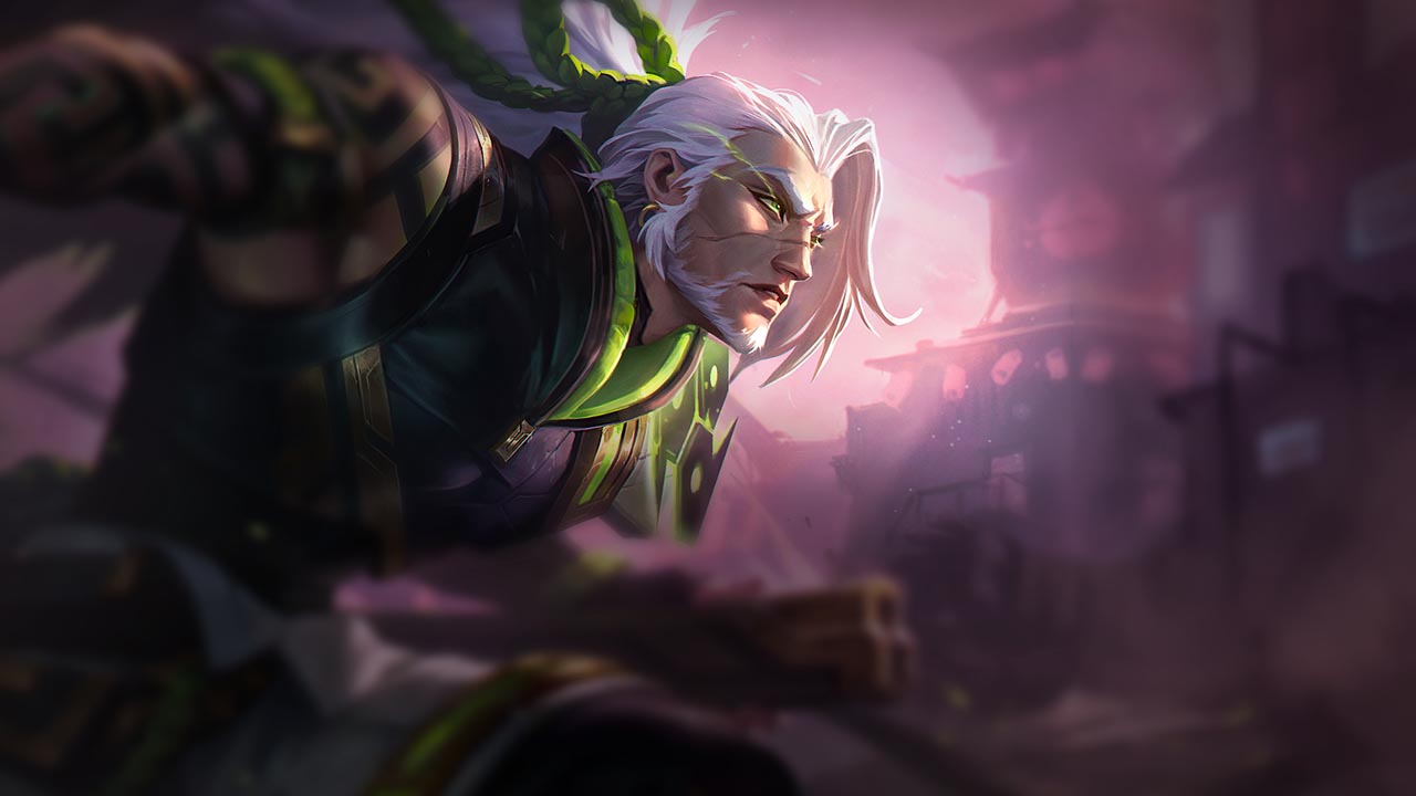 Splash-Art von Tintenschatten-Yasuo