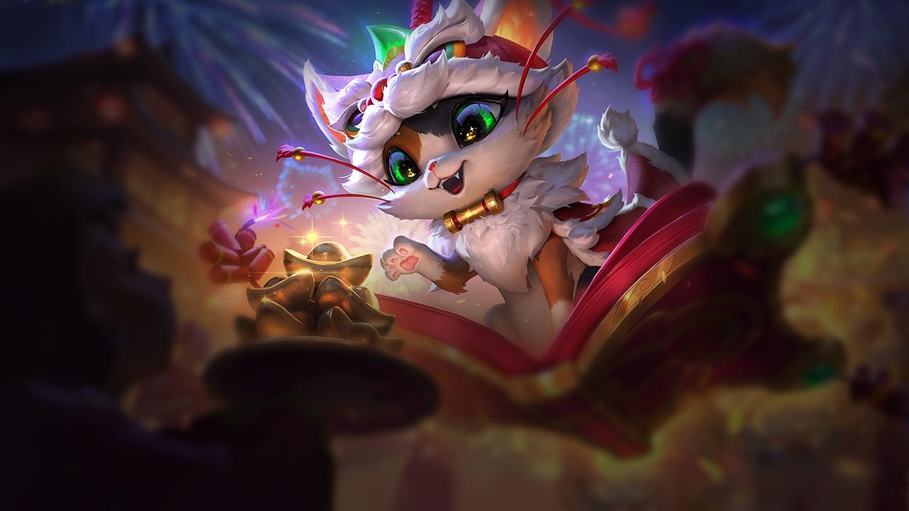 Splash-Art von Feuerwerks-Yuumi